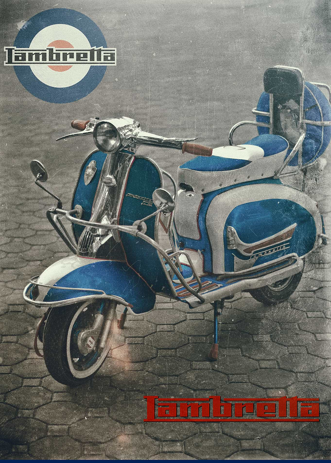 Vintage Lambretta scooter
