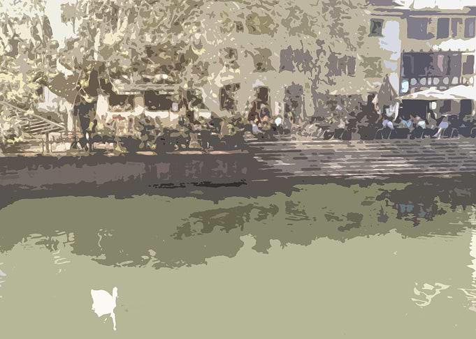 On the banks of the canal