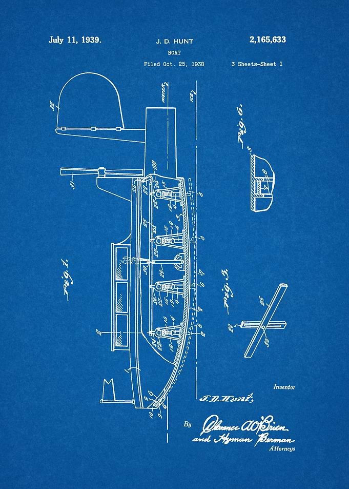 1938 Boat Patent