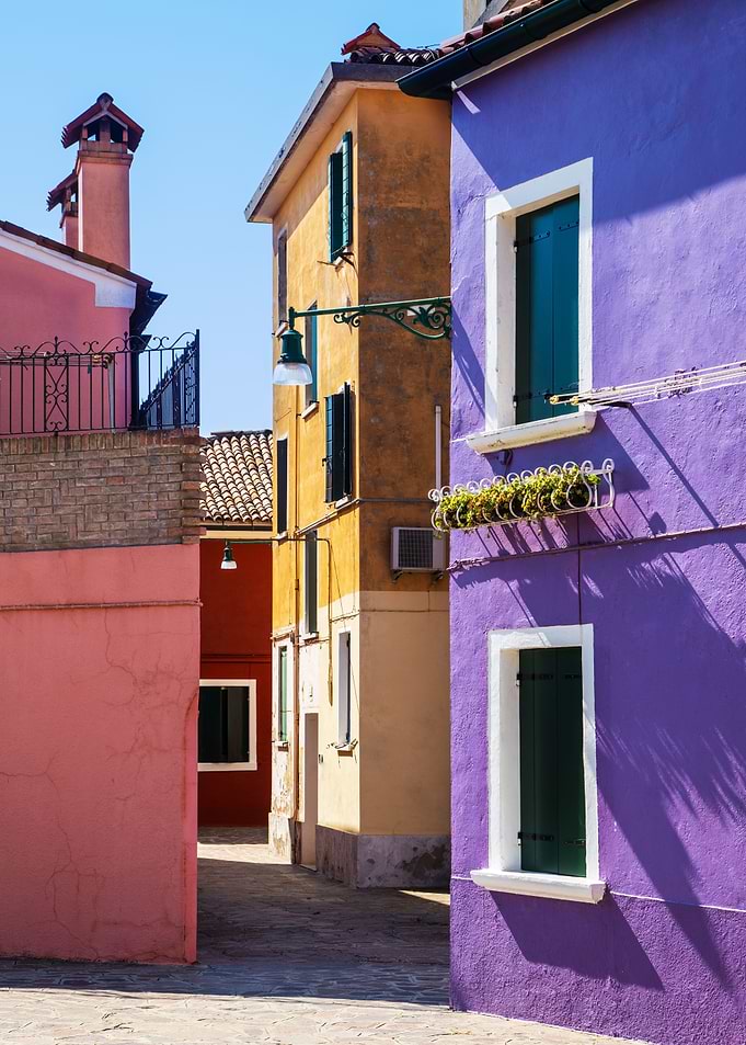 Colorful houses at Burano