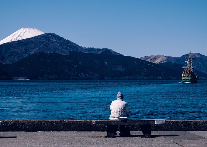 Man on bench