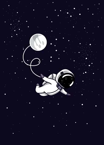Floating in Space