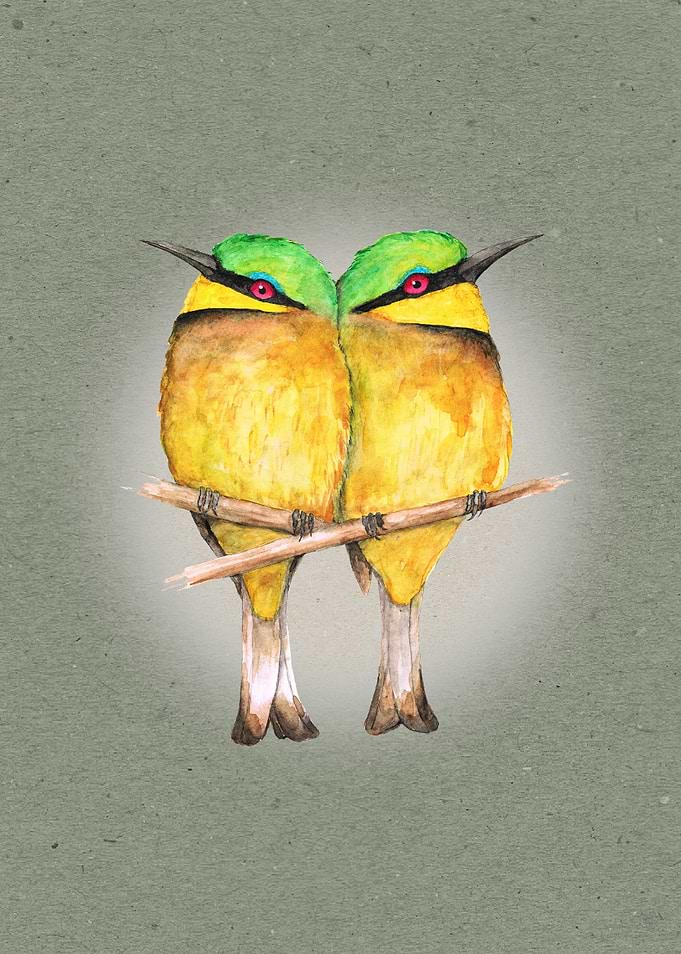 Little bee eaters