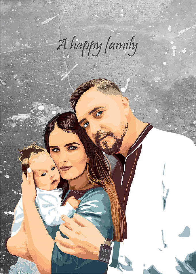 A happy family