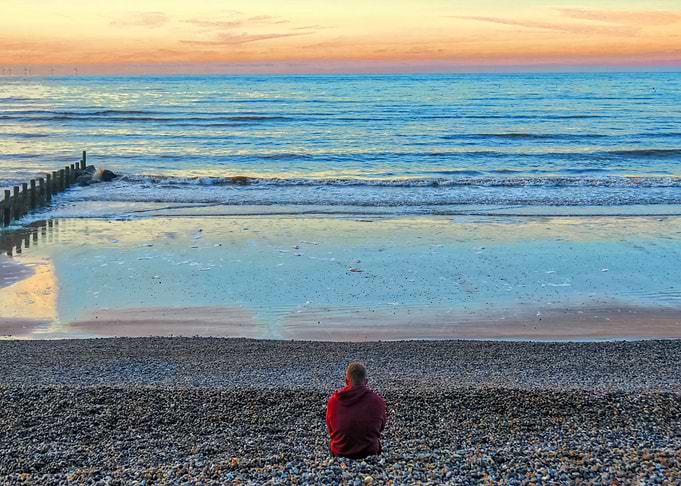 Sheringham Beach At Dusk
