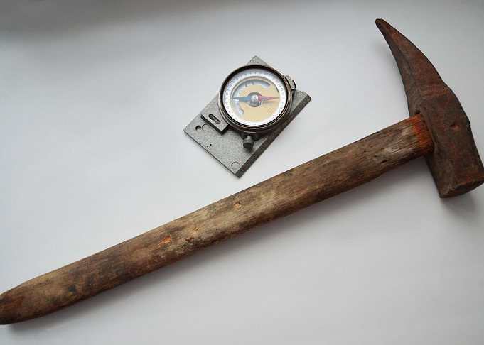 Old geological tool