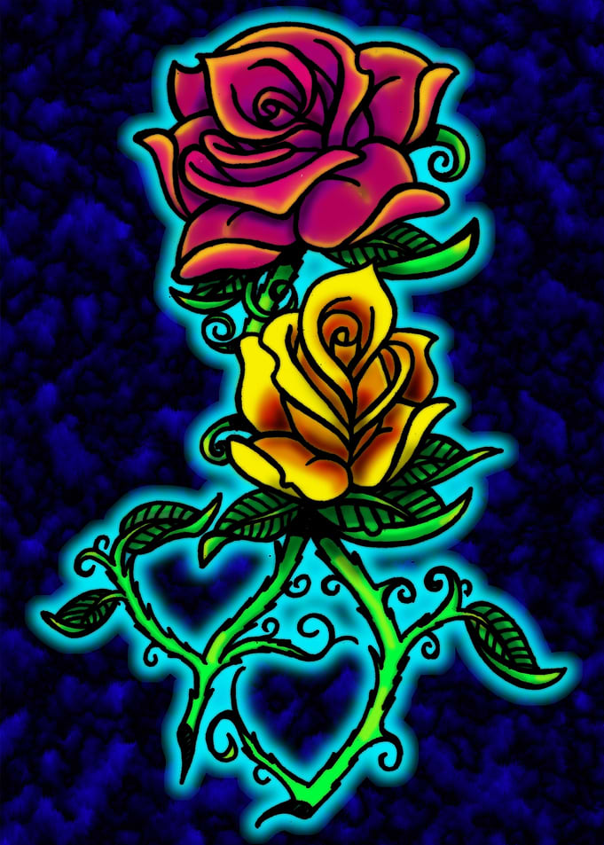 Double Heart Rose