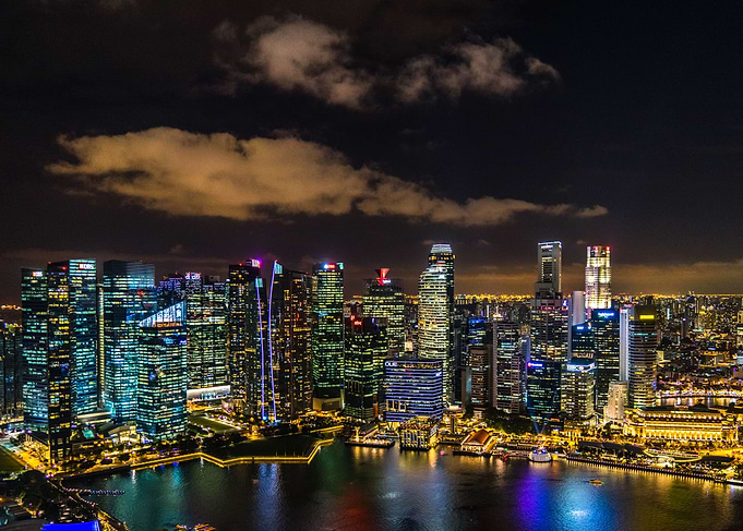 Singapore at night