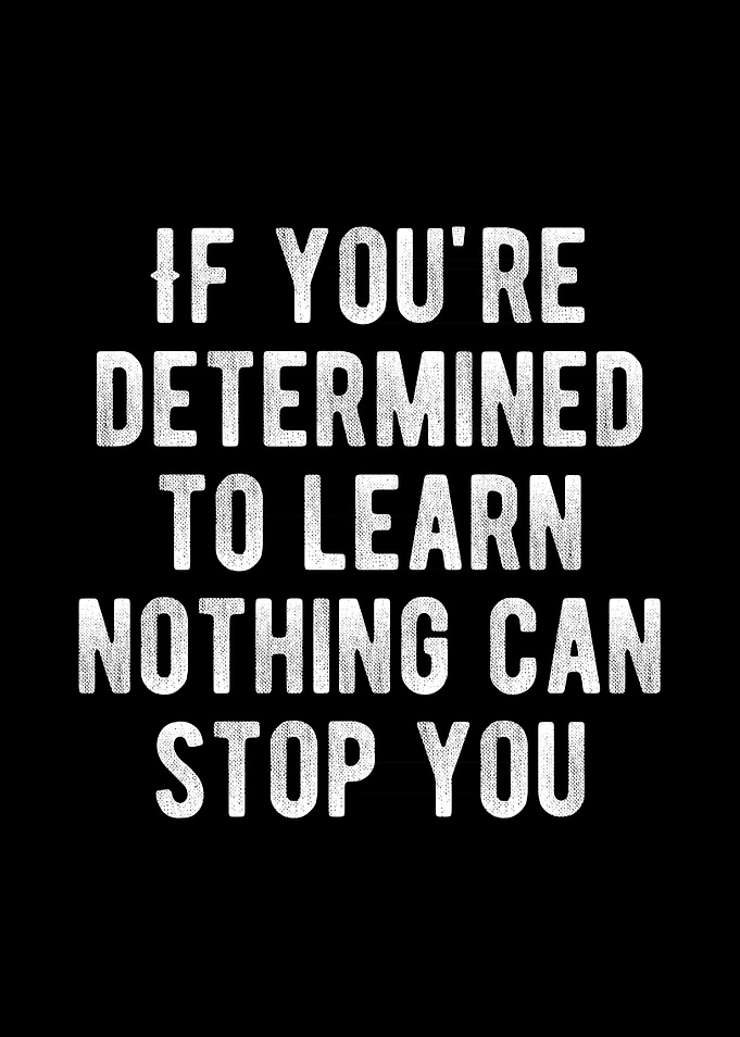 Never Stop Learning