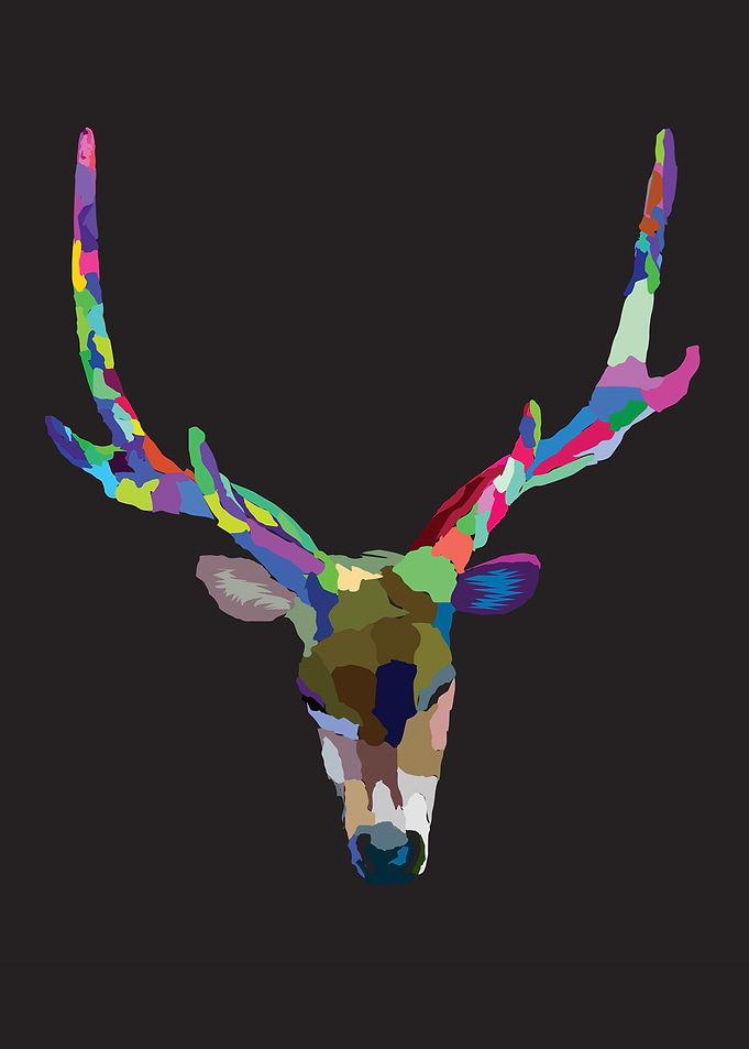 Tropical Deer Head