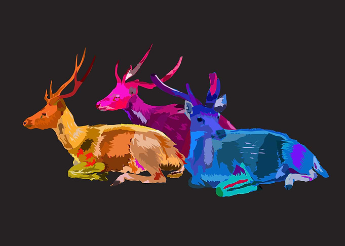 Three Deers