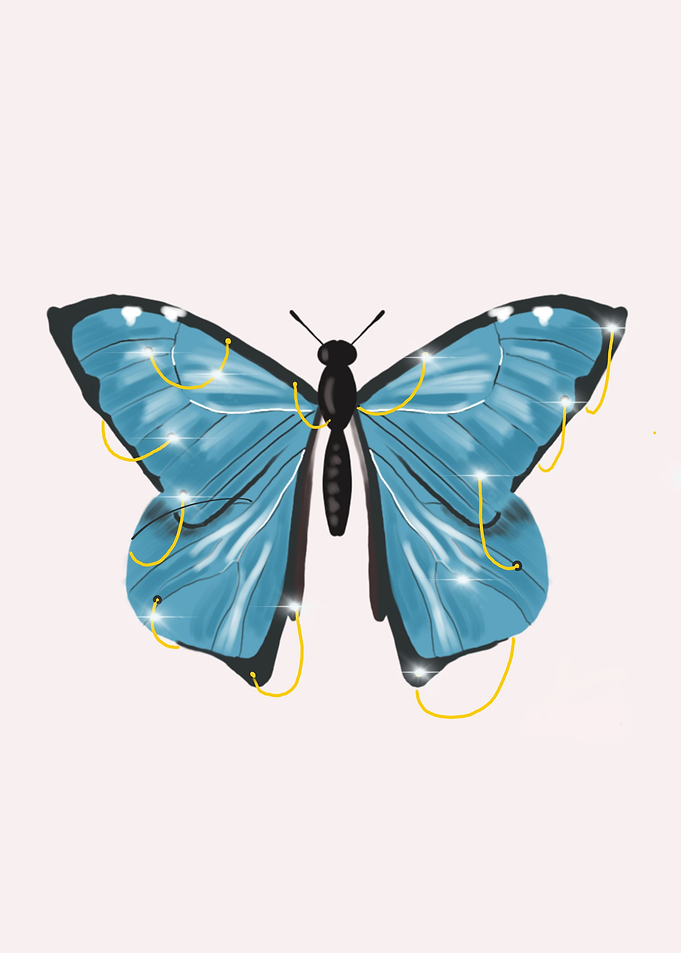 Golden butterfly