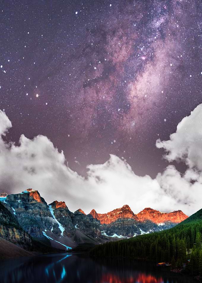 Purple milky way