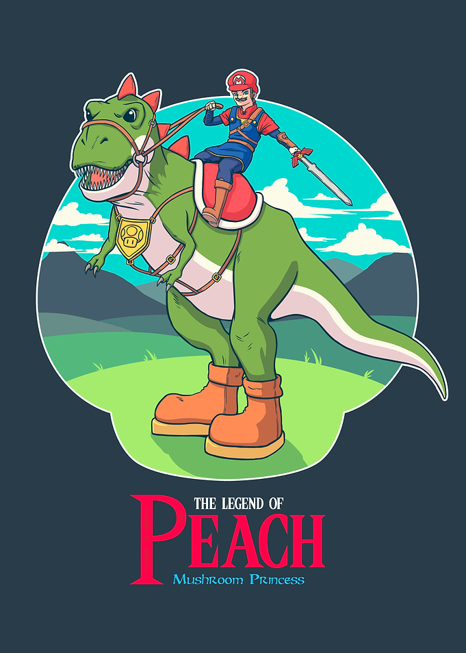Link Zelda Mario Bros Game