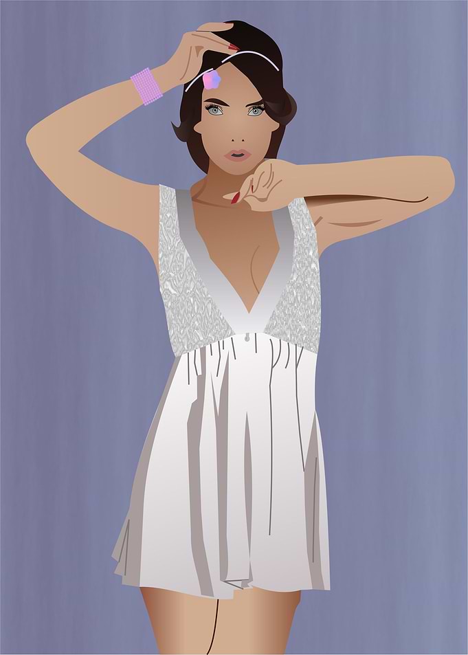 girl in white