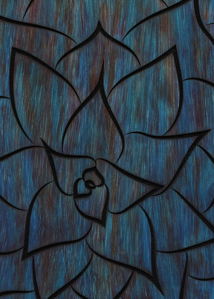 Dark Blue Succulent