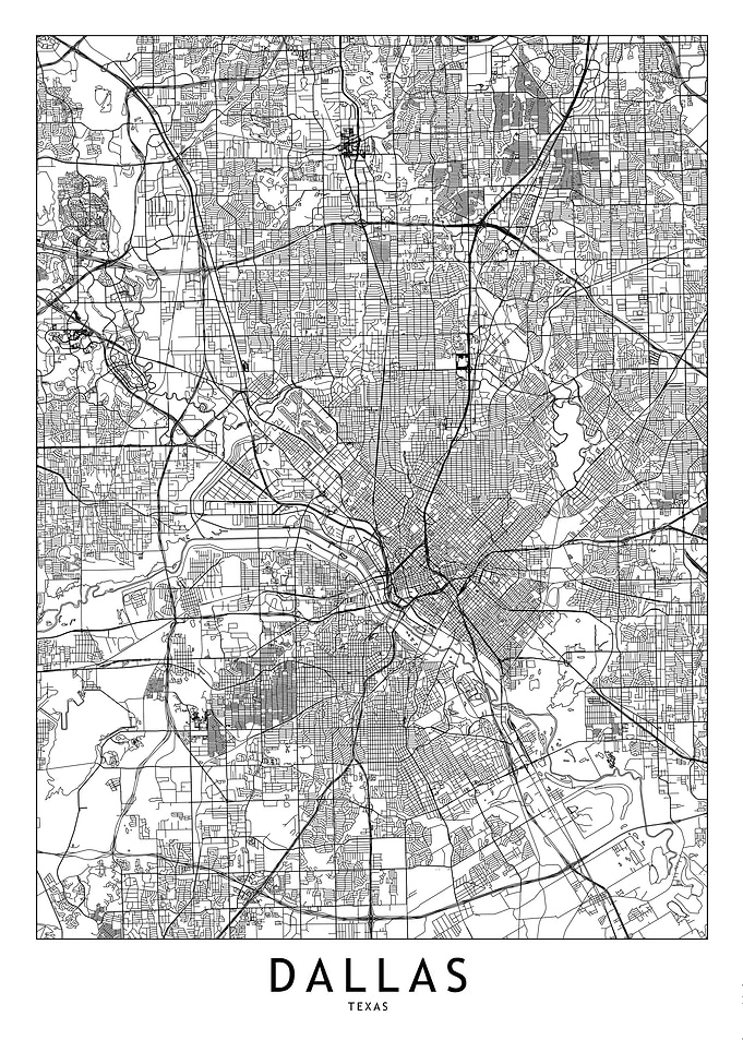 Dallas White Map