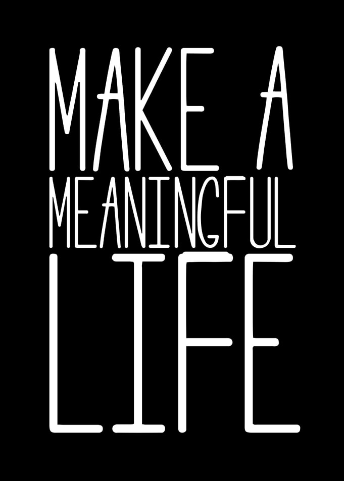 make a meaningful life