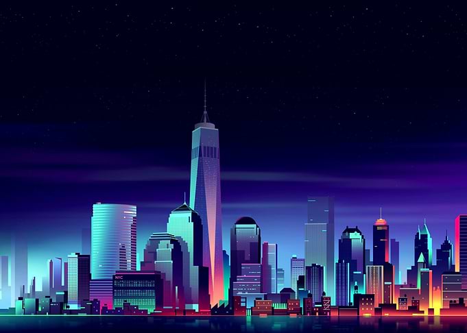 Cyberpunk vaporwave
