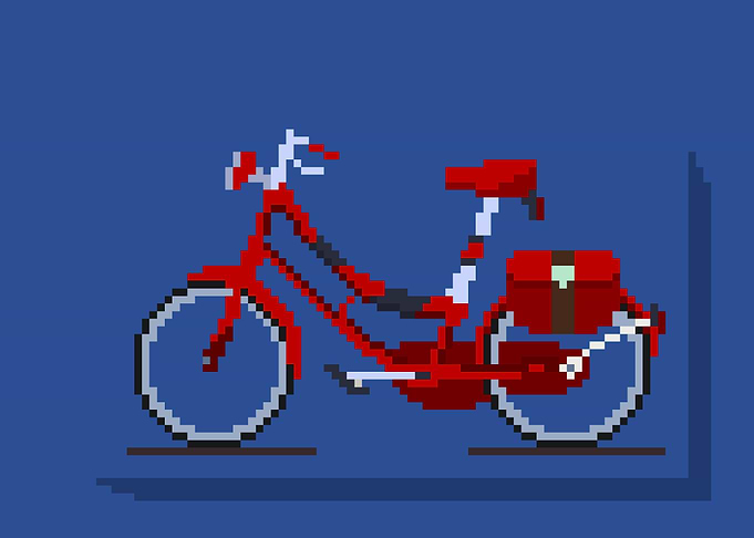 Red bike