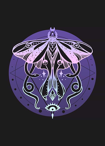 Luna Moth And Snakes