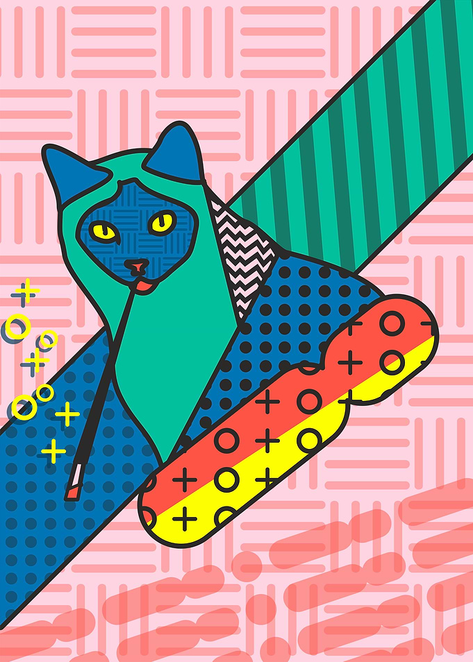 memphis style cat
