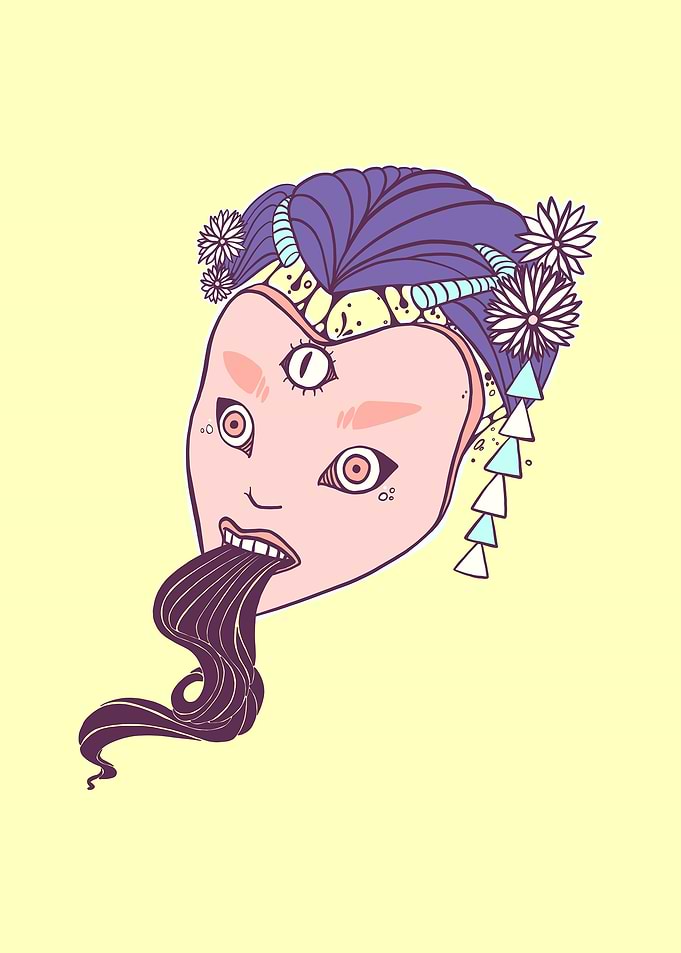 Geisha With Third Eye