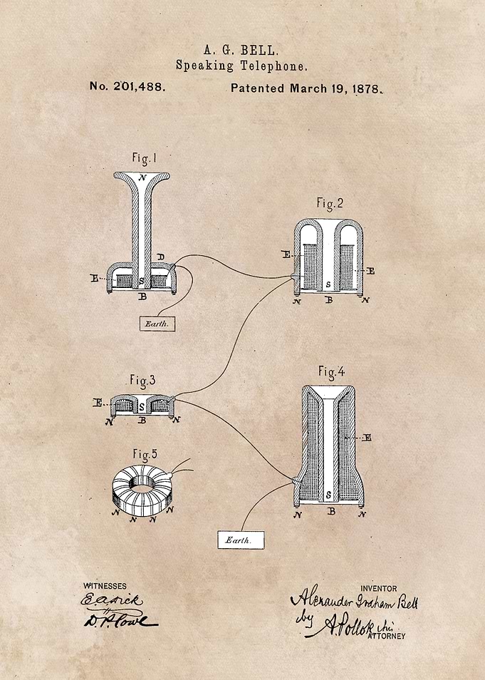 patent Bell Speaking telep