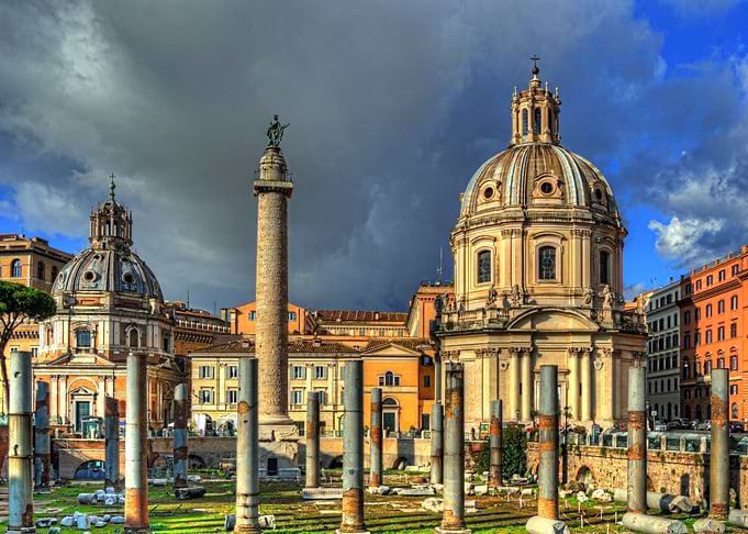 Two Churches and Columns