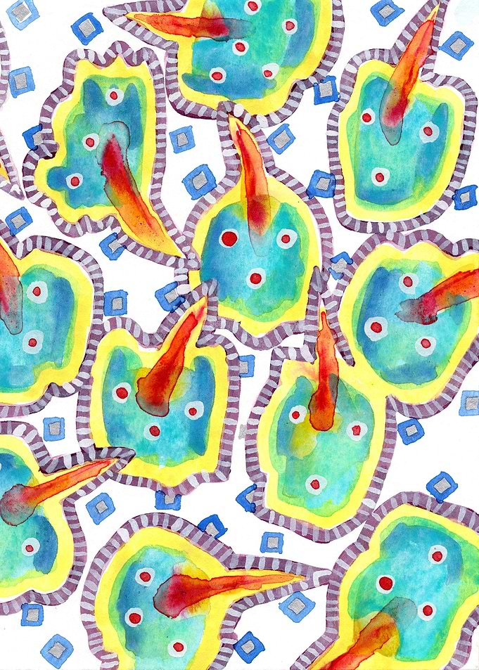 Red Beaks Pattern