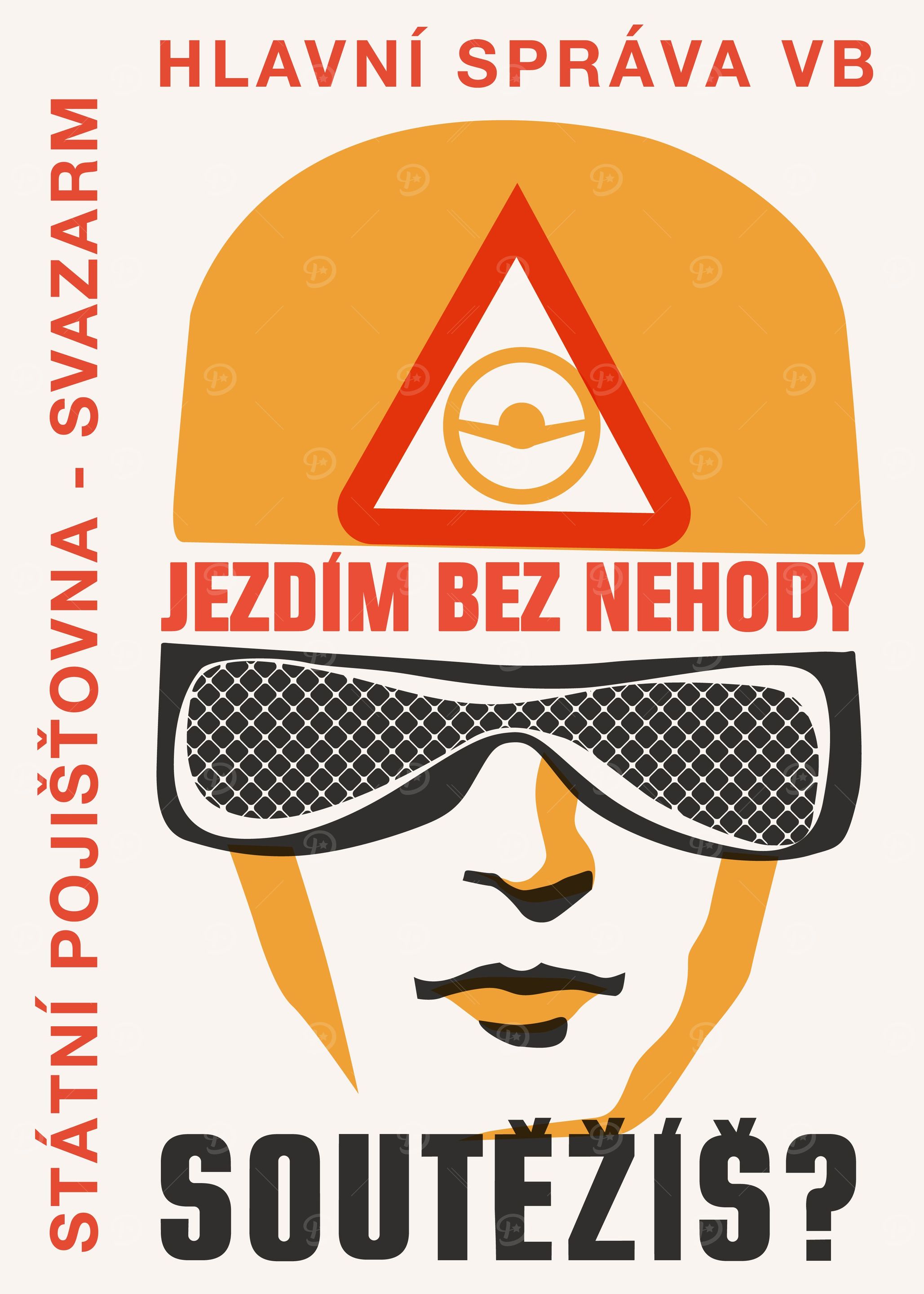 Czech Motorcyclist Poster