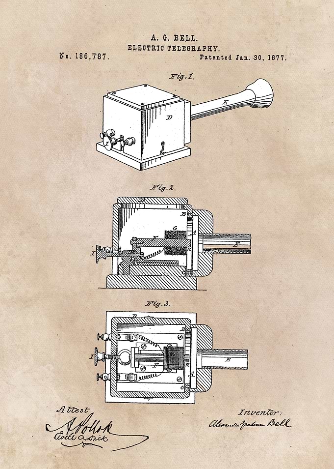 patent Bell Electric teleg
