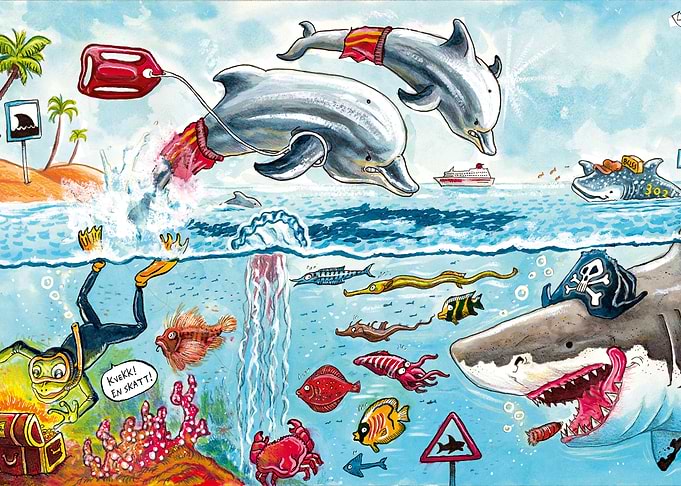 Dolphin lifeguards