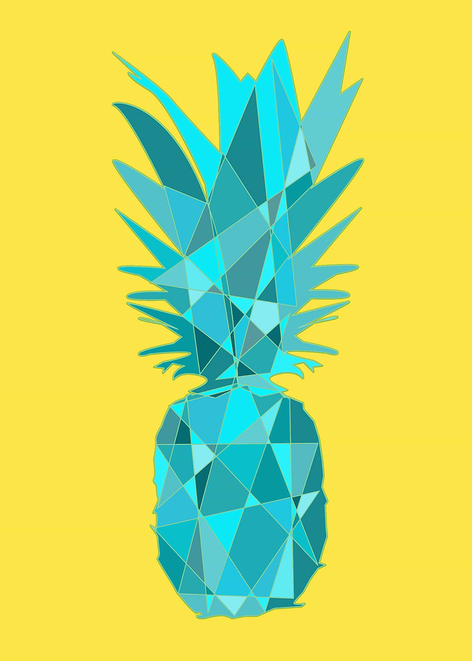 Blue pineapple
