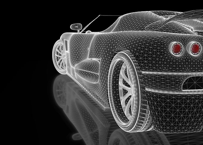 Sports car 3d model