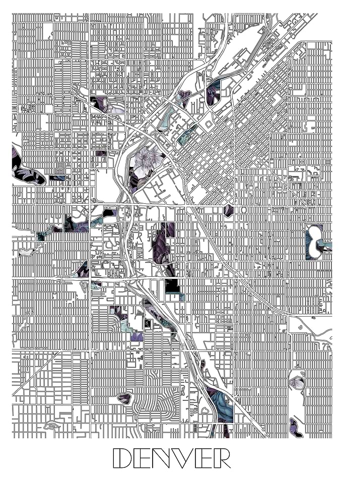denver city map floral