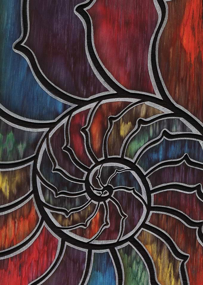 Rainbow Nautilus Silver