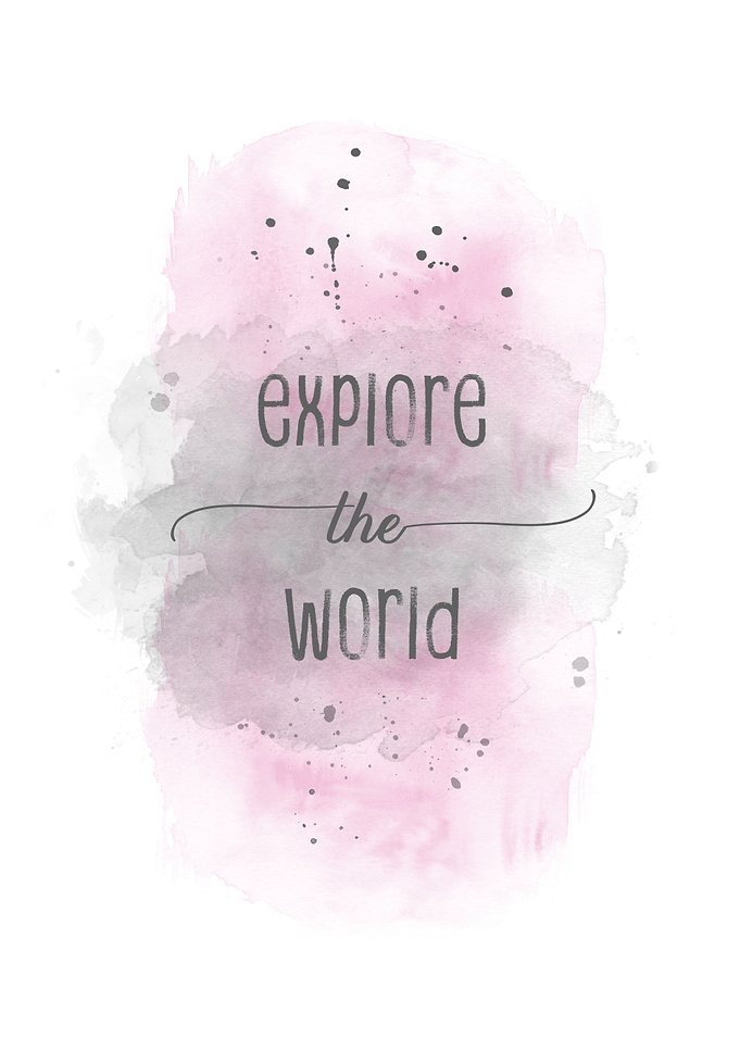Explore the world pink