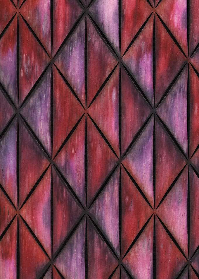 Pink Red Diamond Pattern