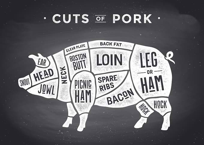 The Pig Cuts of Pork