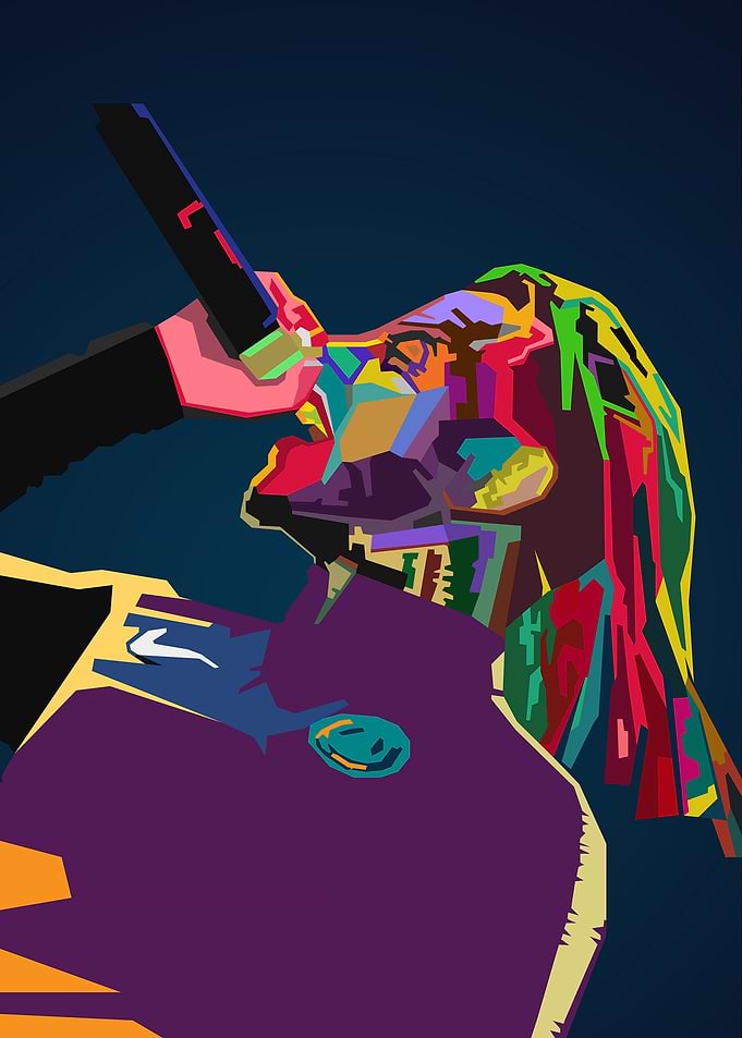6ix9ine WPAP Pop Art