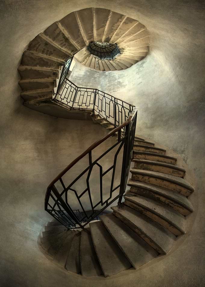 Spiral stairs in tower