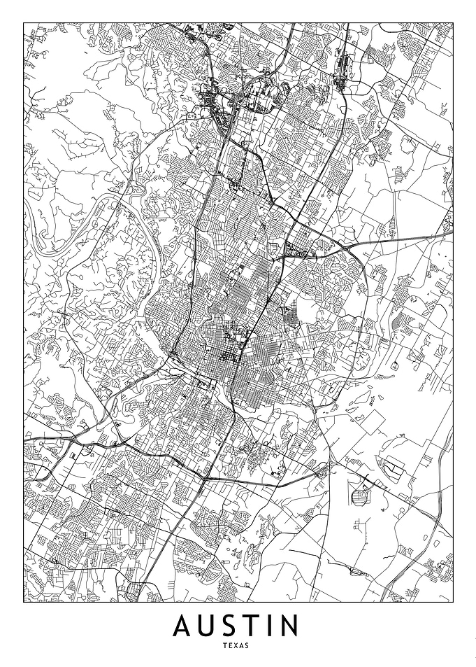 Austin White Map