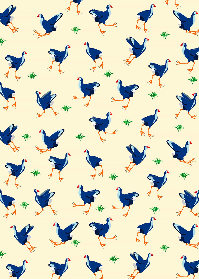 Pukeko Bird Pattern
