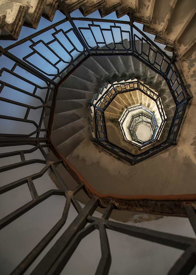 Pretty spiral staircase