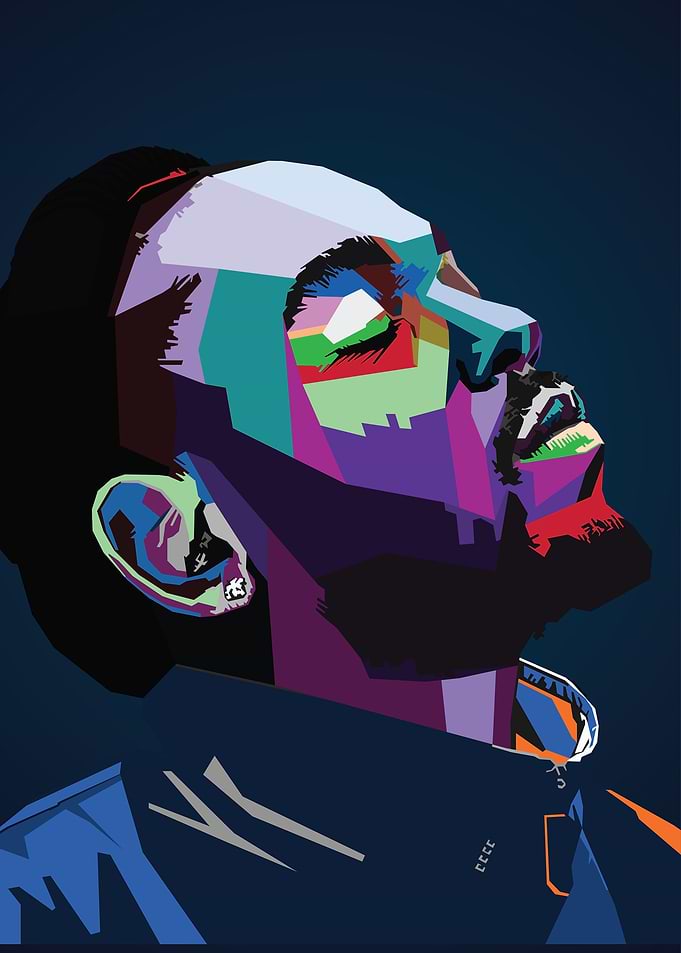 Kendrick Lamar WPAP PopArt