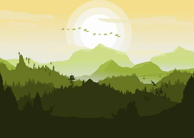 Spring mountains