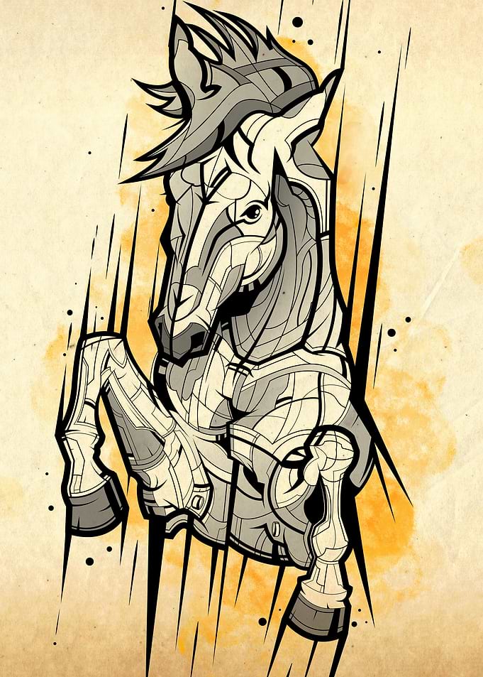 Stomping horse