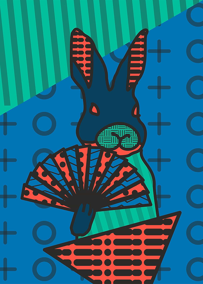 memphis style bunny