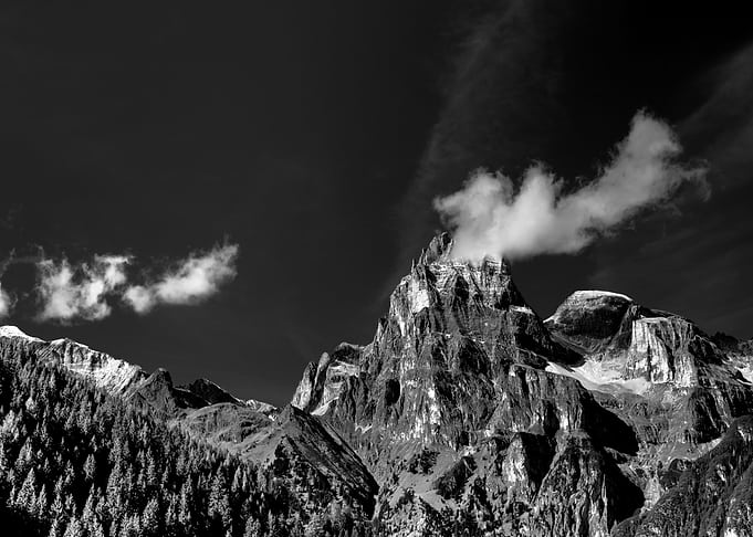 Black and White Mountains